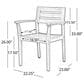 Hearth and Haven Stamford Patio Dining Chair in Gray (Set of 2), , large