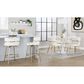 LumiSource Cinch 26" Swivel Counter Stool with White Upholstery in Gold (Set of 2), , large