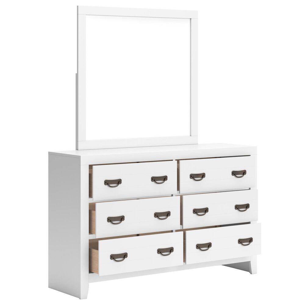 Ashley Binterglen 4-Piece King Panel Bedroom Set in White, , large