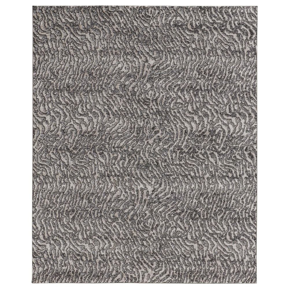 Feizy Rugs Vancouver 9" x 12" Beige and Charcoal Area Rug, , large