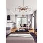Maxim Lighting Wings 6-Light Chandelier in Black and Satin Brass, , large
