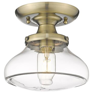 Golden Lighting Nash Semi-Flush in Aged Brass, , large