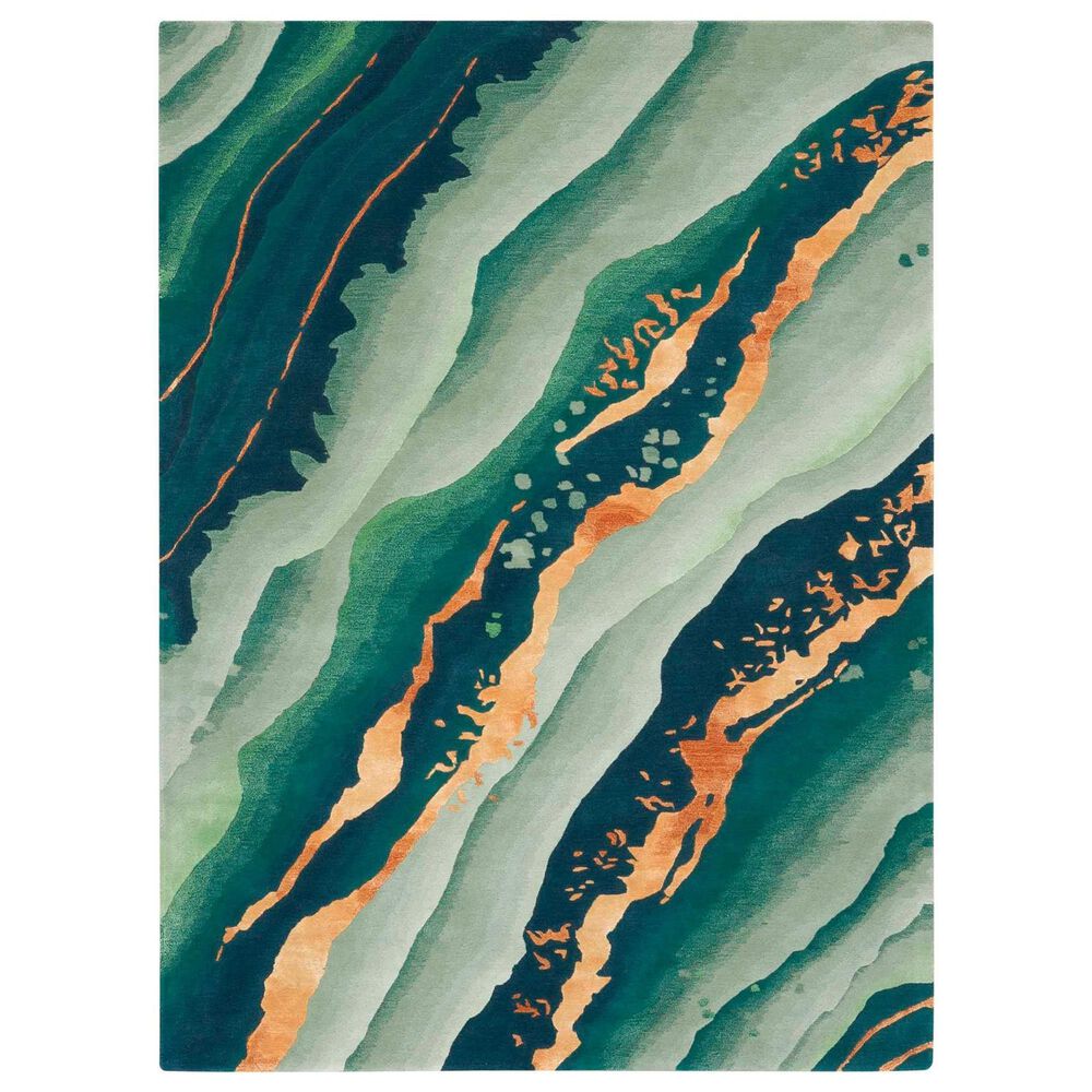 Nourison Prismatic Emerald 3"9" x 5"9" Area Rug, , large