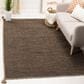Safavieh Montauk 8" x 10" Brown and Black Area Rug, , large