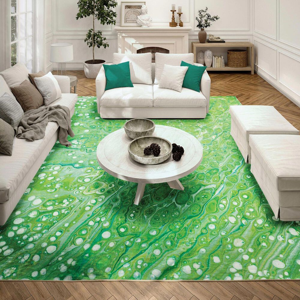 Dalyn Rug Company Kikiamo 8&#39; x 10&#39; Lime-In Area Rug, , large