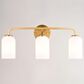 Vaxcel Shelby 3-Light Bathroom Vanity in Natural Brass, , large