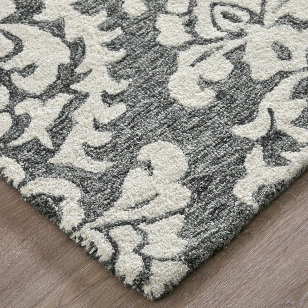 Feizy Belfort Charcoal 10&#39; x 14&#39; Area Rug, , large