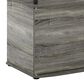 HOMLUX End Table with Open Shelf in Gray and Black, , large