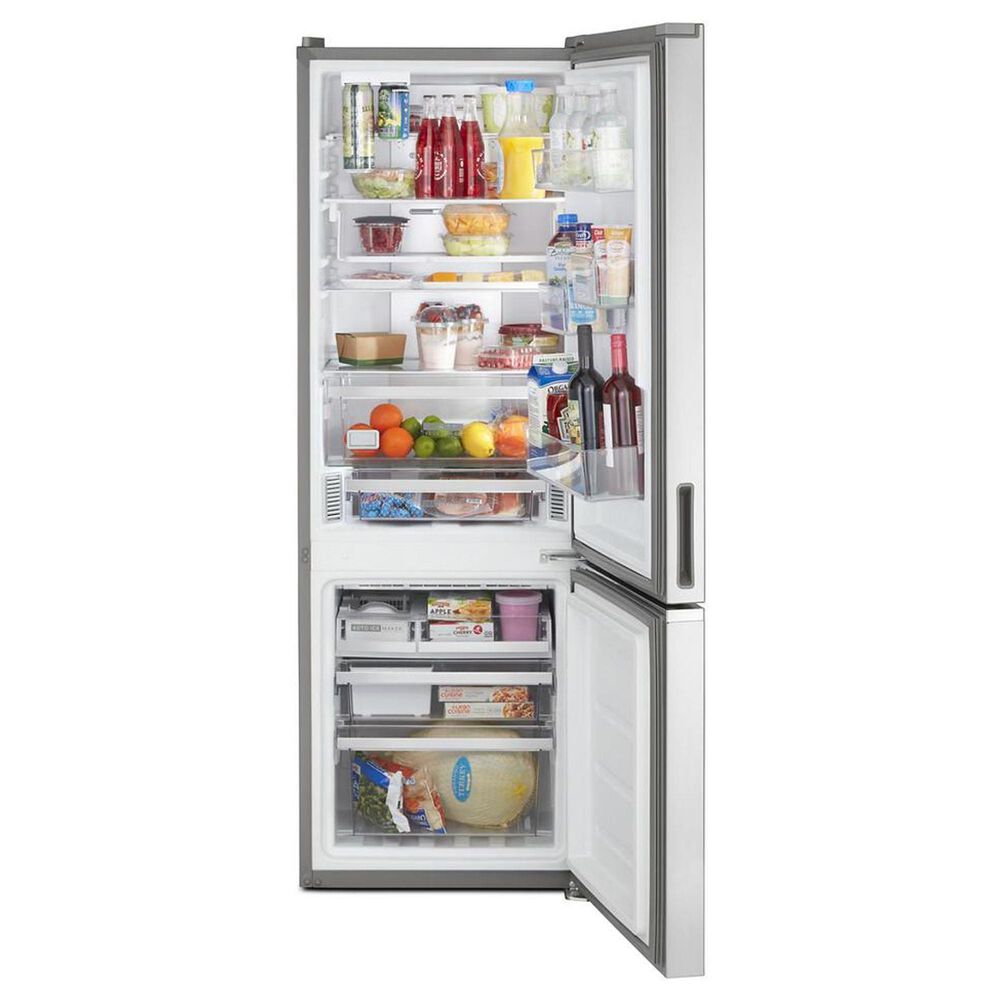 Whirlpool 12.7 Cu. Ft. 24&quot; Wide Bottom-Freezer Refrigerator in Stainless Steel, , large