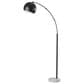 37B Astoria Arc Lamp in Black and White Marble, , large