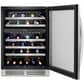 Whirlpool 24" Wide Undercounter Wine Center with 46 Bottle Wine Storage in Stainless Steel, , large