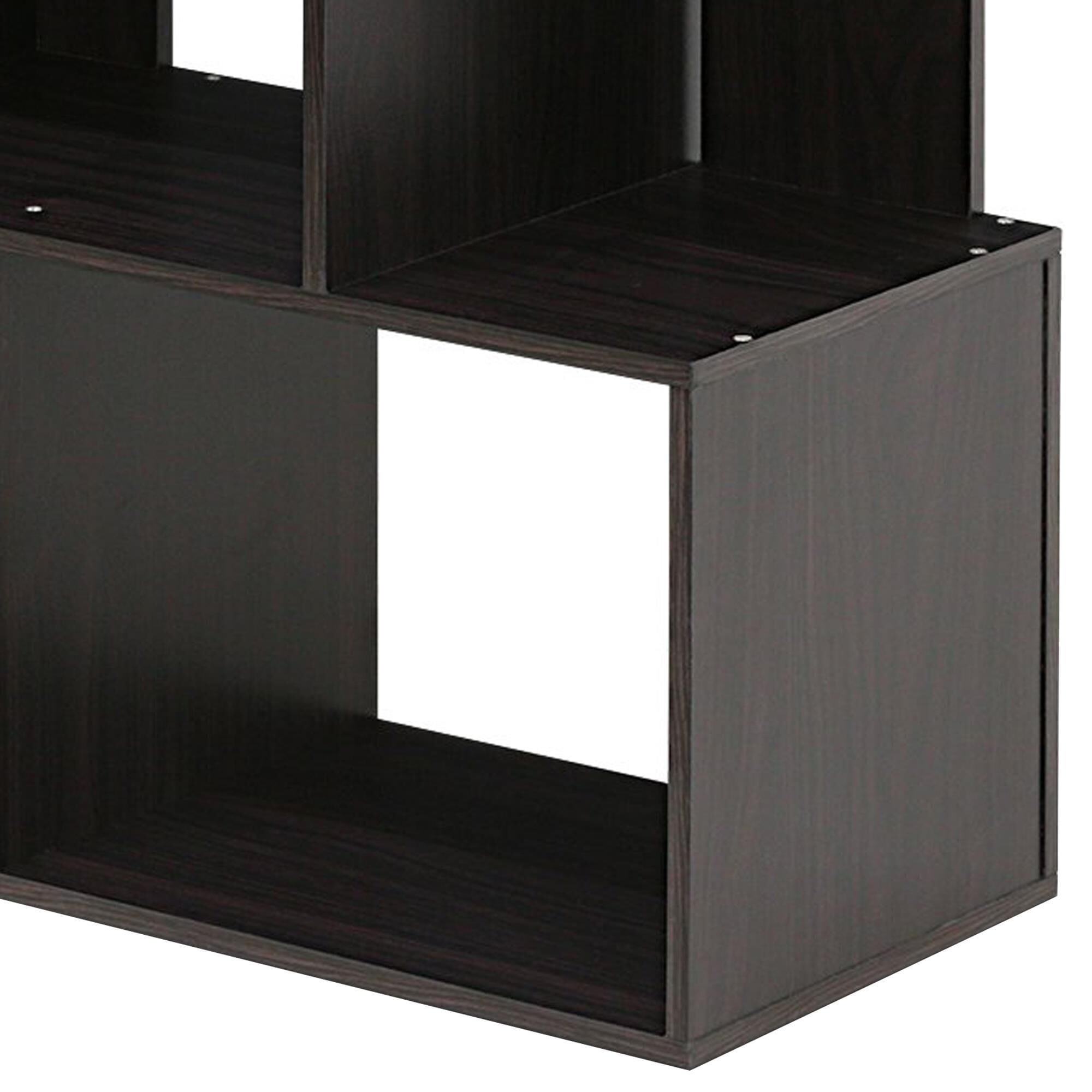 HOMLUX 3-Tier Open Shelf Bookshelf in Espresso