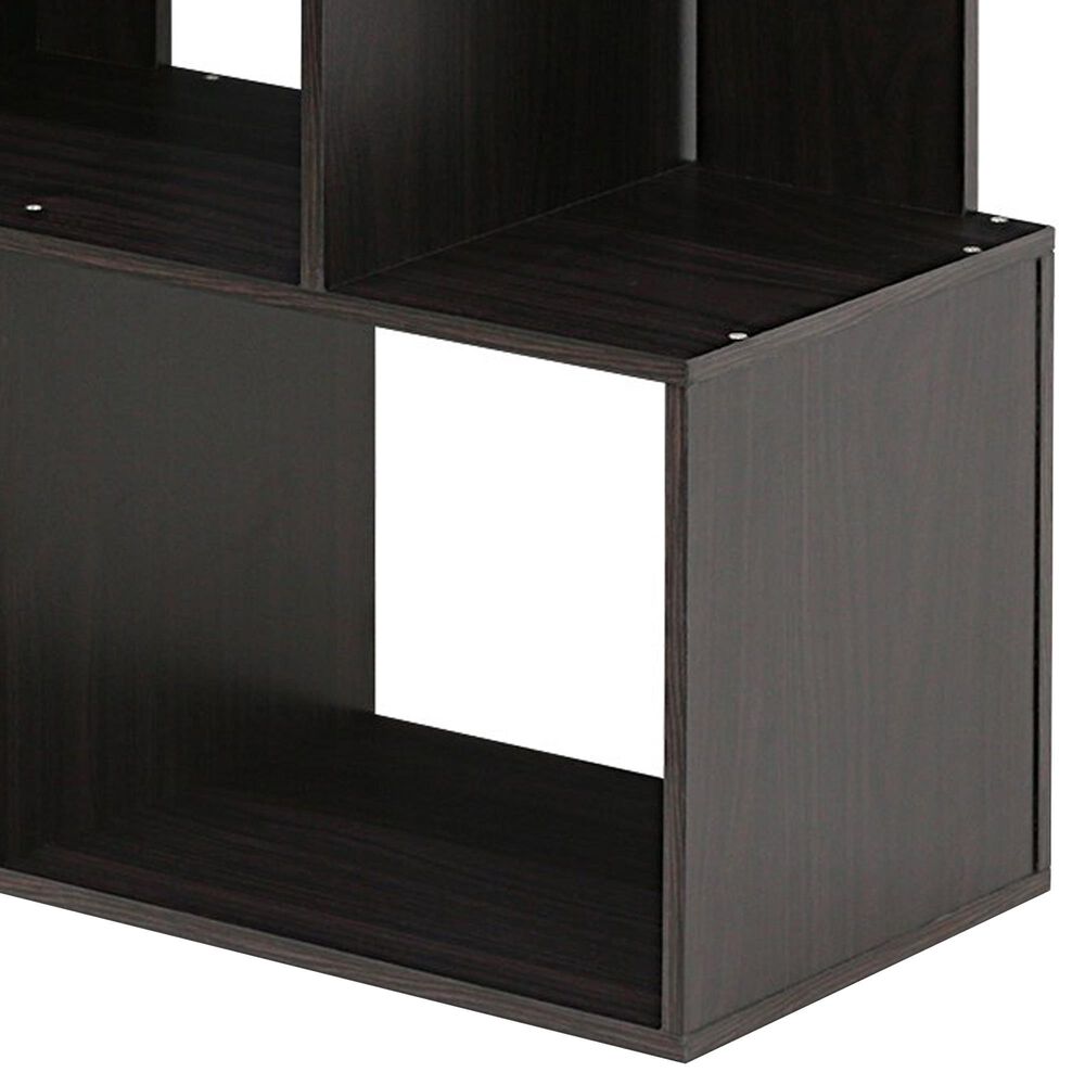 HOMLUX 3-Tier Open Shelf Bookshelf in Espresso, , large
