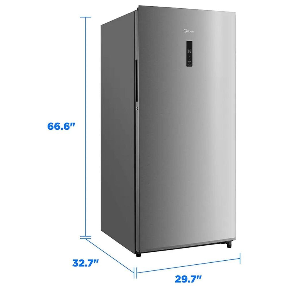 Midea 21 Cu. Ft. Convertible Upright Freezer in Stainless Steel, , large
