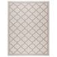Safavieh Bermuda 8" Square Ivory and Beige Indoor/Outdoor Area Performance Rug, , large
