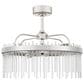 Cal Lighting Anzio Ceiling Fandelier with Light in Chrome, , large