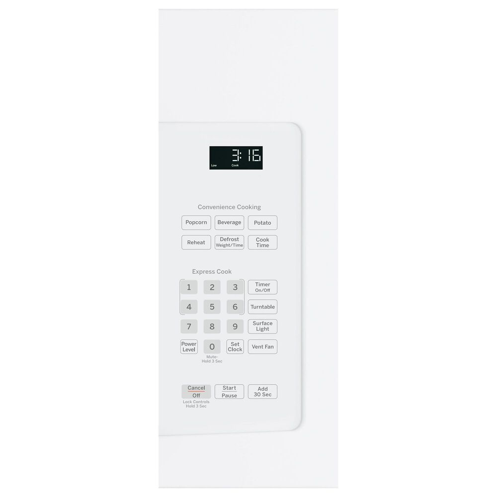 GE Appliances 1.6 Cu. Ft. Over-The-Range Microwave Oven in White, , large