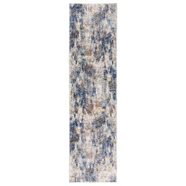 Safavieh Aston 2" x 8" Navy and Gold Runner, , large
