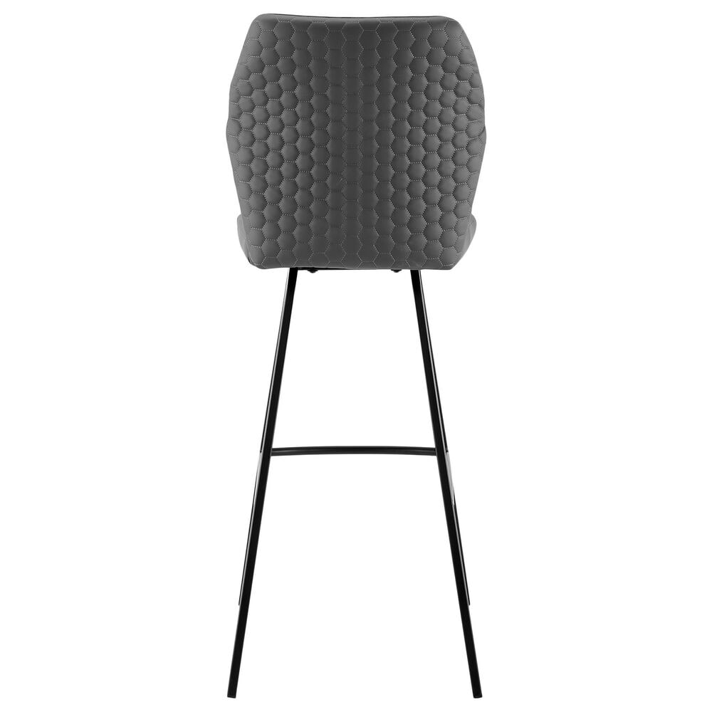Blue River Tandy 26&quot; Swivel Counter Stool in Gray and Matte Black, , large