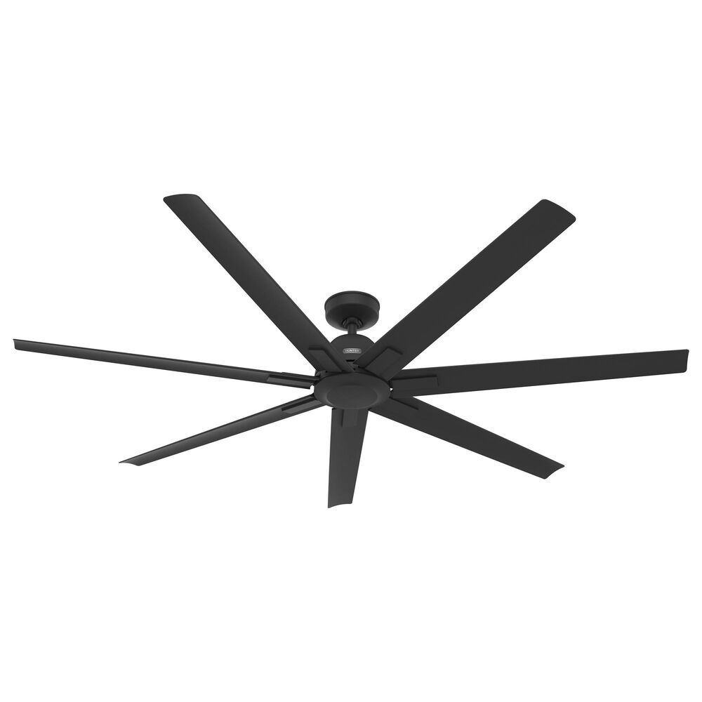Hunter Downtown 72" Outdoor Ceiling Fan in Matte Black, , large