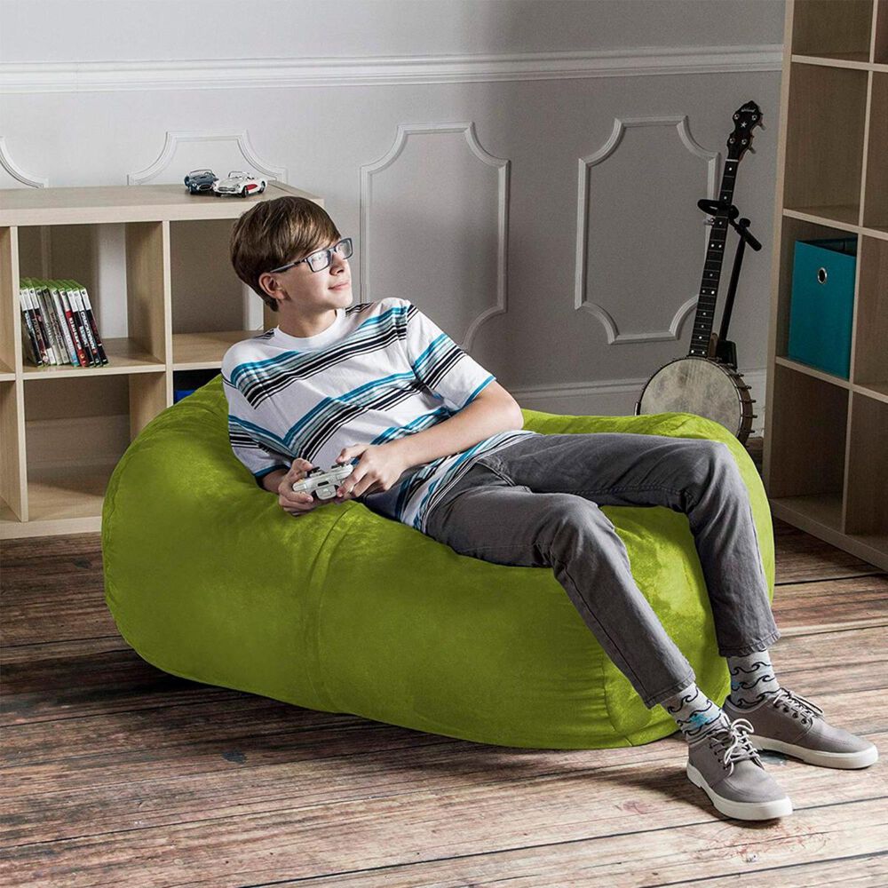 Jaxx 4&#39; Lounger Bean Bag in Lime, , large