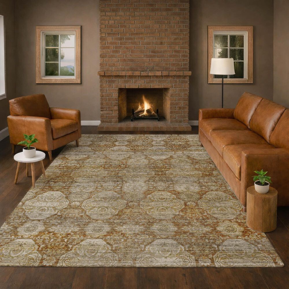 Dalyn Rug Company Aristo AR8 Terracotta 6'6" x 9'6" Area Rug, , large