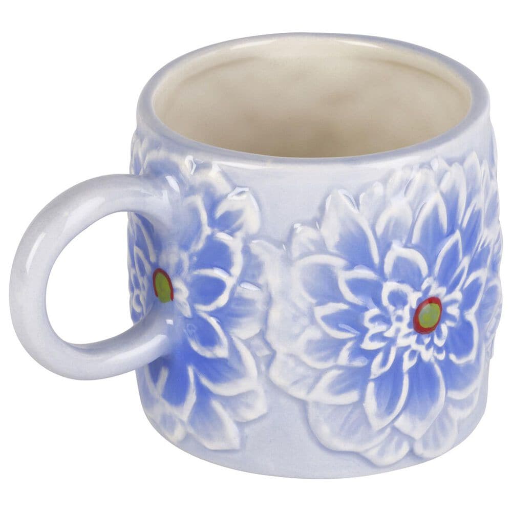 Lifetime Brands Jewelled Mosaic 15 Oz Flower Mug in Blue, , large