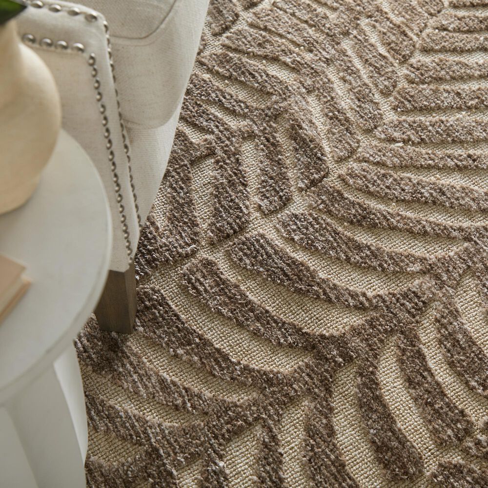 Feizy Colton Taupe 3&#39;6&quot; x 5&#39;6&quot; Area Rug, , large