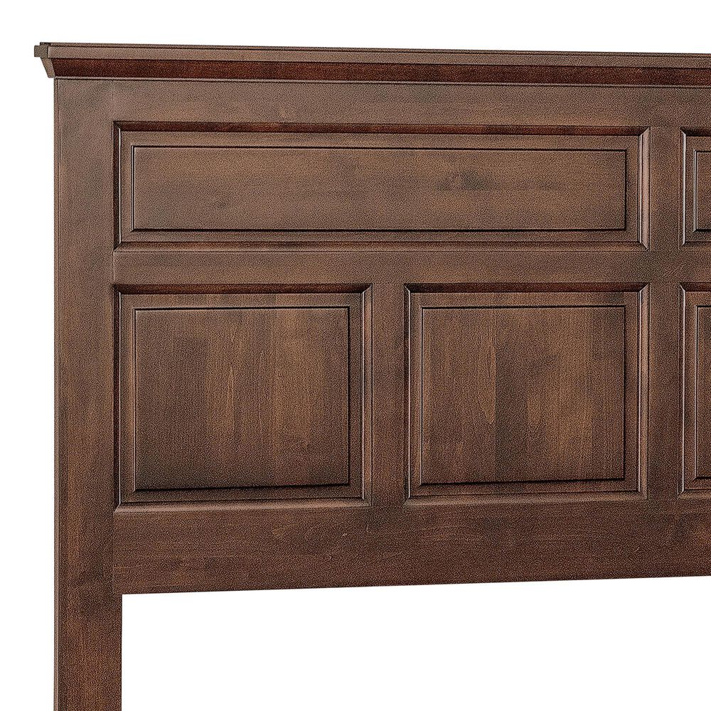 Archbold Furniture Heritage 4 Piece King Raised Panel Bedroom Set in Brown Mahogany, , large