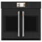 Cafe 30" Smart Built-in Convection Single Wall Oven with French Doors in Matte Black, , large