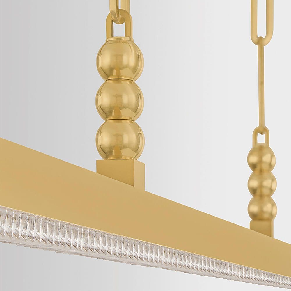 Corbett Lighting Cortina 3-Light Chandelier in Vintage Brass, , large
