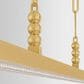 Corbett Lighting Cortina 3-Light Chandelier in Vintage Brass, , large