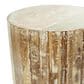 Maple and Jade End Table with Metal Hairpin Legs in Brown, Whitewashed, Blue and Black, , large