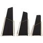 Maple and Jade 14" Geometric Vase in Black and Gold (Set of 3), , large