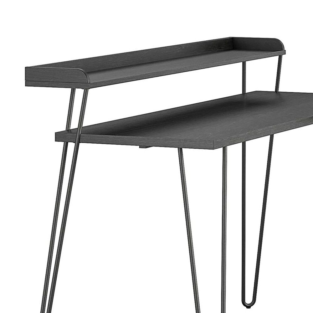 DHP Deacon L-Desk in Black Oak, , large
