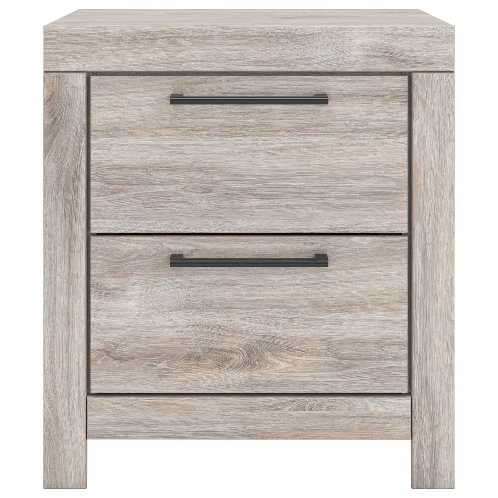 Ashley Broachmyn Twin Bed with Dresser and Nightstand in Light Gray, , large