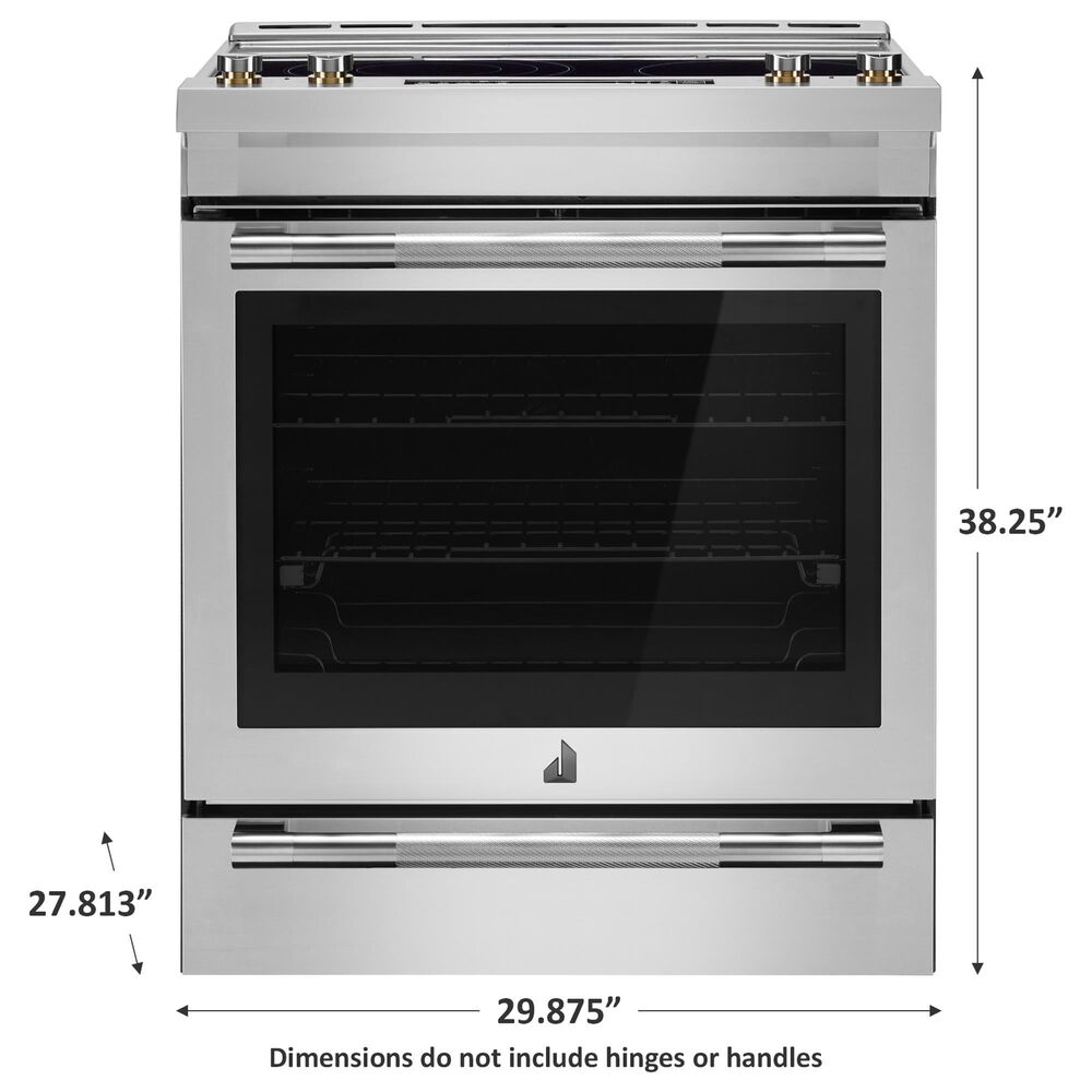 JennAir 6.8 Cu. Ft. Slide-In Electric Range in Stainless Steel and Black, , large