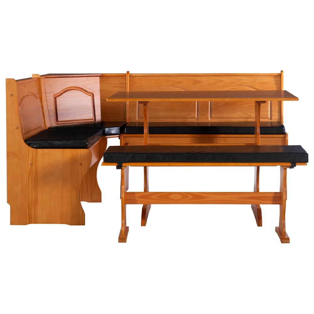 Linon Home Decor Chelsea 4-Piece Cushion Set in Black, , large