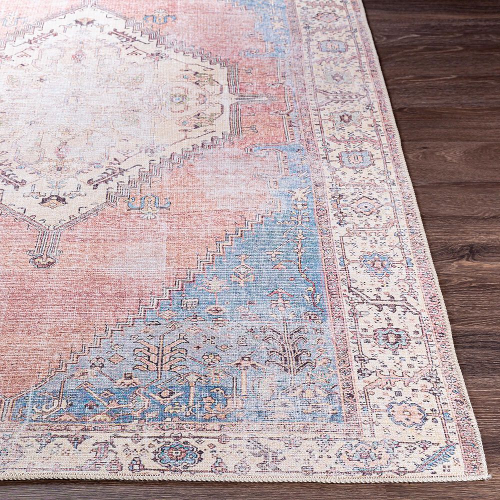 Surya Amelie AML-2320 2&#39; x 2&#39;11&quot; Charcoal, Ivory, Denim, Wheat, Camel, Orange and Olive Area Rug, , large