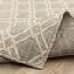 ROW by Oriental Weavers Zarina Ivory and Beige 5"3" x 7"3" Indoor/Outdoor Area Rug, , large