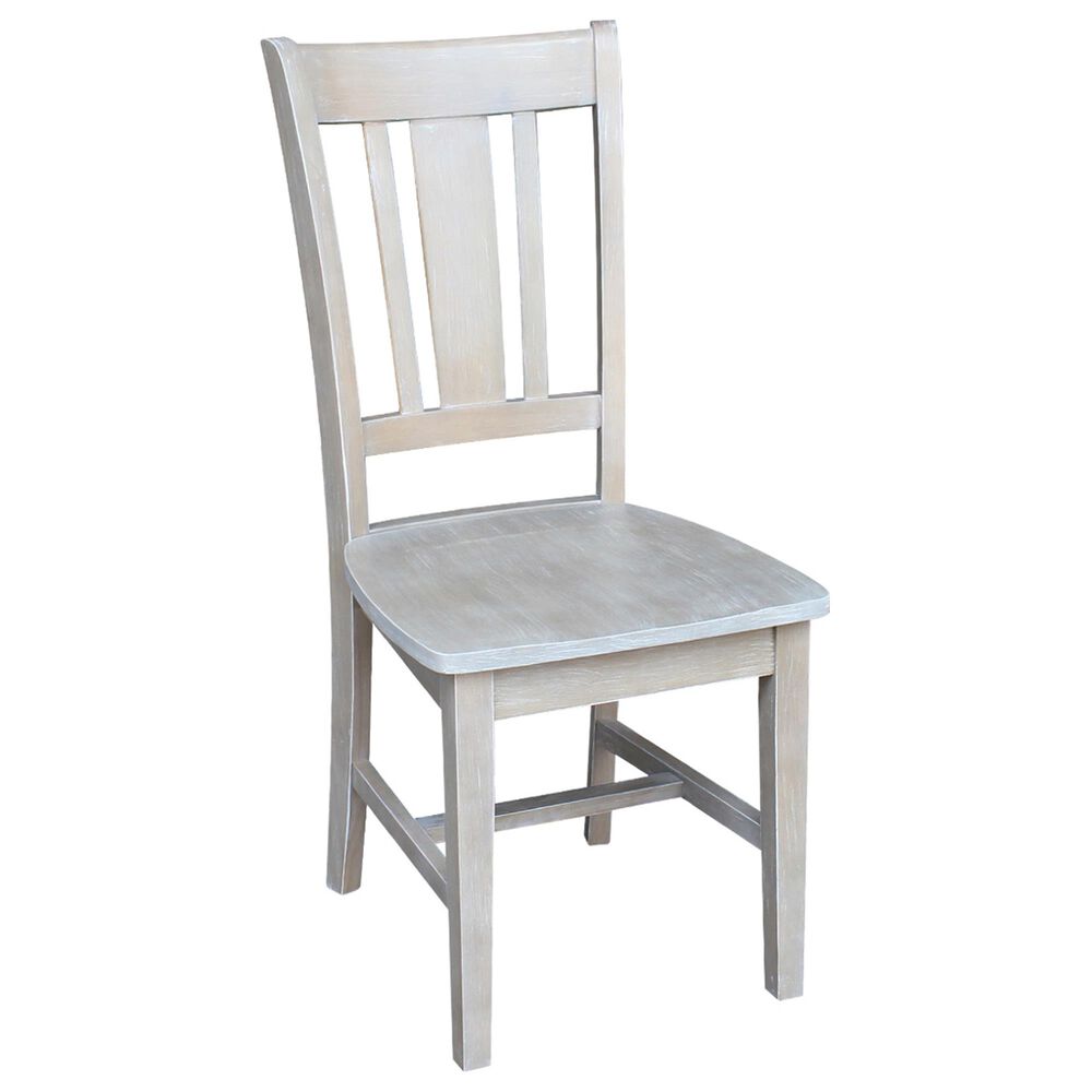 International Concepts San Remo Chair in Washed Gray Taupe, , large