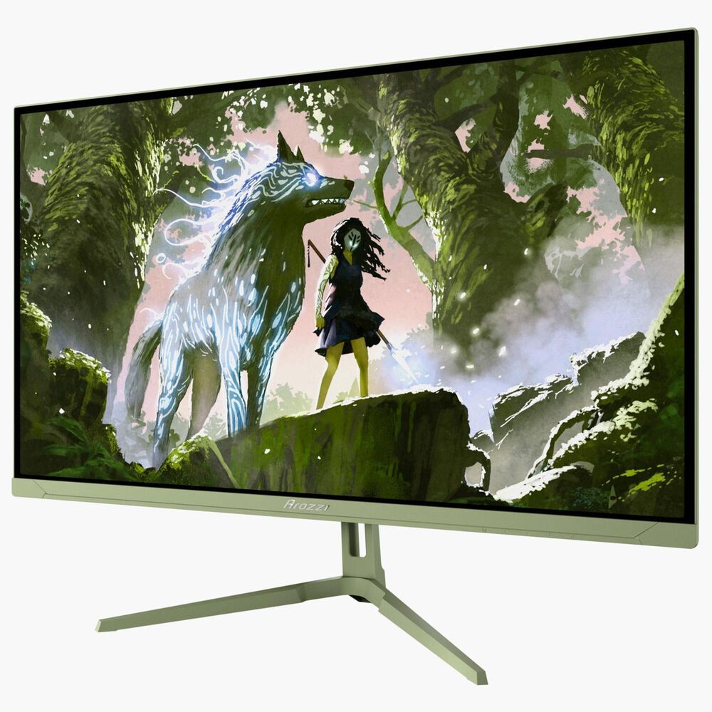 Arozzi Nova 27" IPS 180Hz Gaming Monitors in Forest Green, , large