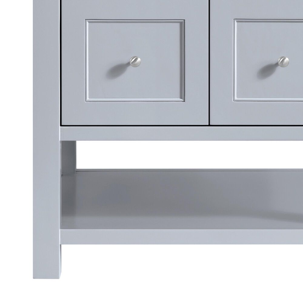 James Martin Vanities Breckenridge 30&quot; Single Bathroom Vanity in Serenity Blue with 3 cm Lime Delight Quartz Top and Rectangular Sink, , large