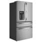 GE Profile 22.4 Cu. Ft. Smart Counter-Depth 4-Door French-Door Refrigerator with Kitchen Assistant in Fingerprint Resistant Stainless Steel, , large