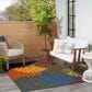 Nourison Aloha ALH05 6" x 9" Navy and Multicolor Indoor/Outdoor Area Rug, , large