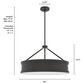 Hunter Capshaw 6-Light Pendant in Noble Bronze, , large