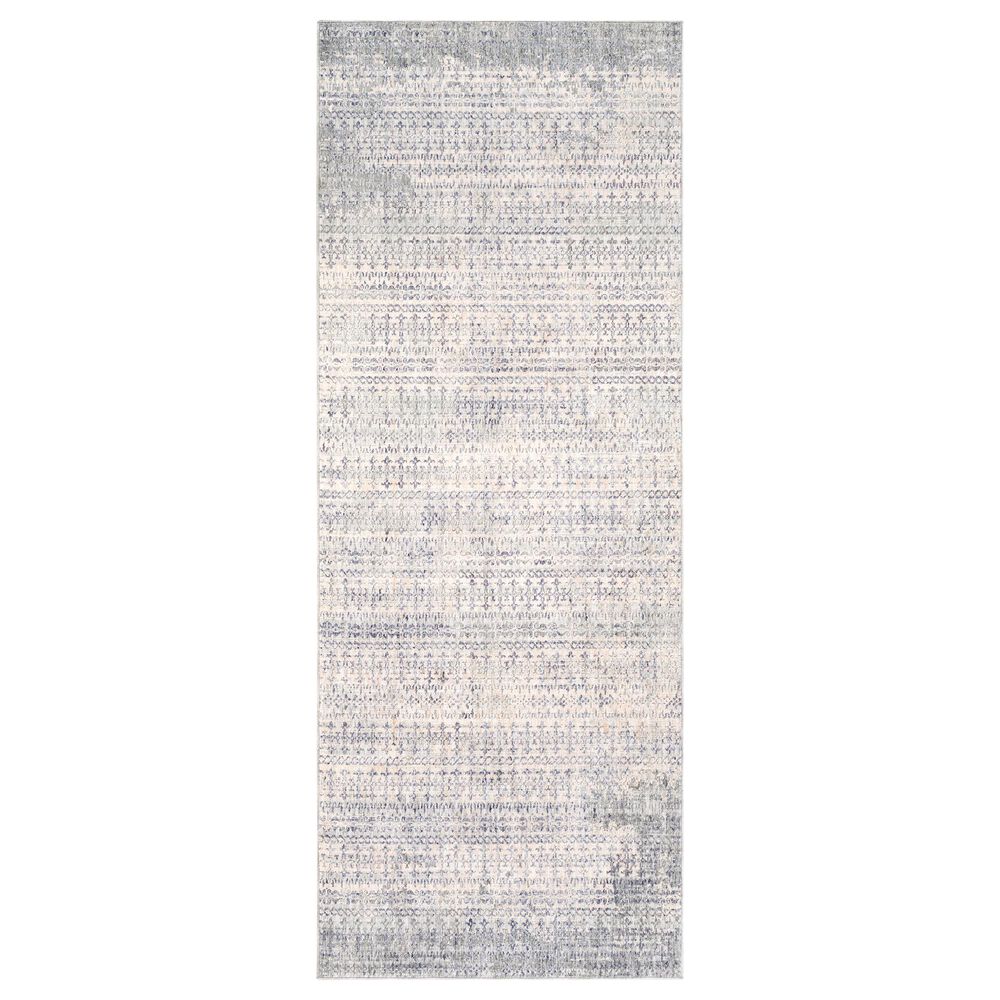 Surya Presidential PDT-2316 3"3" x 10" Blue, Gray and Ivory Runner, , large