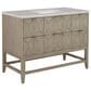 James Martin Vanities Emmeline 48" Single Vanity in Pebble Oak with 3 cm Eternal Jasmine Pearl Quartz Top, , large