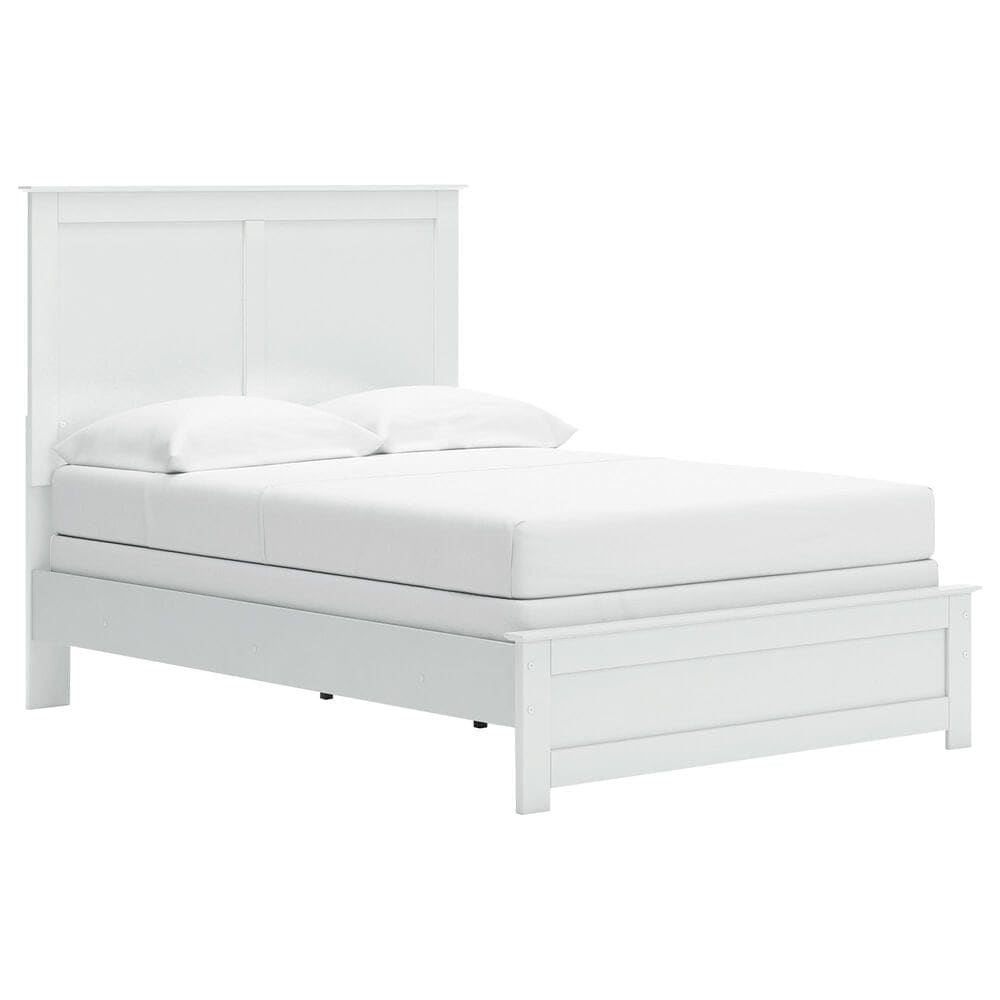 Ashley Bostwick Shoals 5-Piece Full Panel Bedroom Set in White, , large