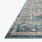 Rifle Paper Co Crafted by Cloth and Company Courtyard 2" x 5" Eve Blue Runner, , large